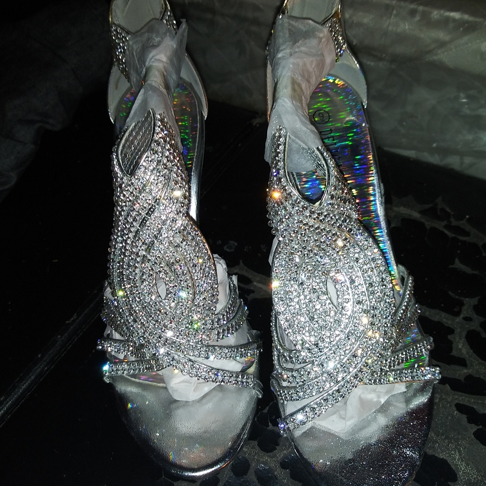 Delicacy Blinged Out Heels